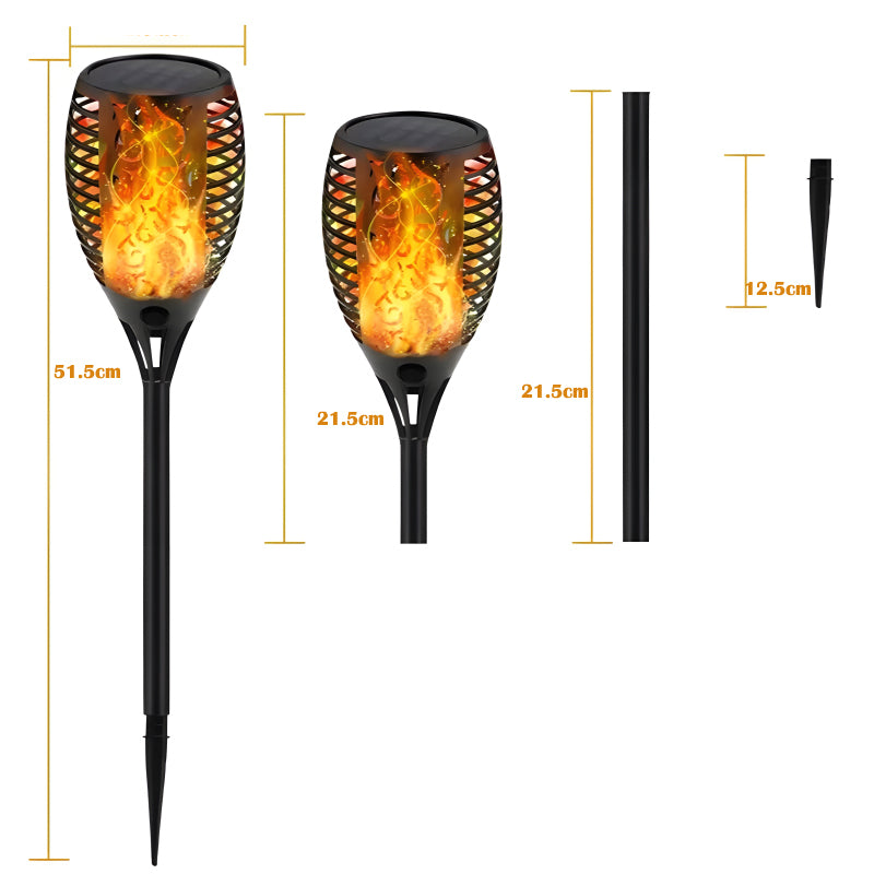 XF-6017 Solar Flame LED Light Lamp Enhance Your Outdoors With Stunning Decoration