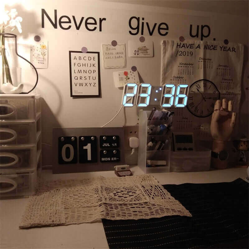 Multi-Functional Modern Design 3D LED Digital Clock