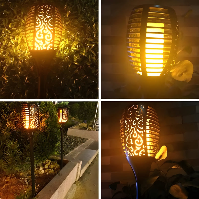 XF-6017 Solar Flame LED Light Lamp Enhance Your Outdoors With Stunning Decoration