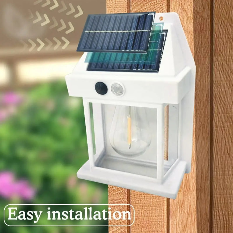 BK-888 Mini Waterproof Solar Interaction Wall Lamp With Motion Sensor Security Light, Featuring 3 Lighting Levels