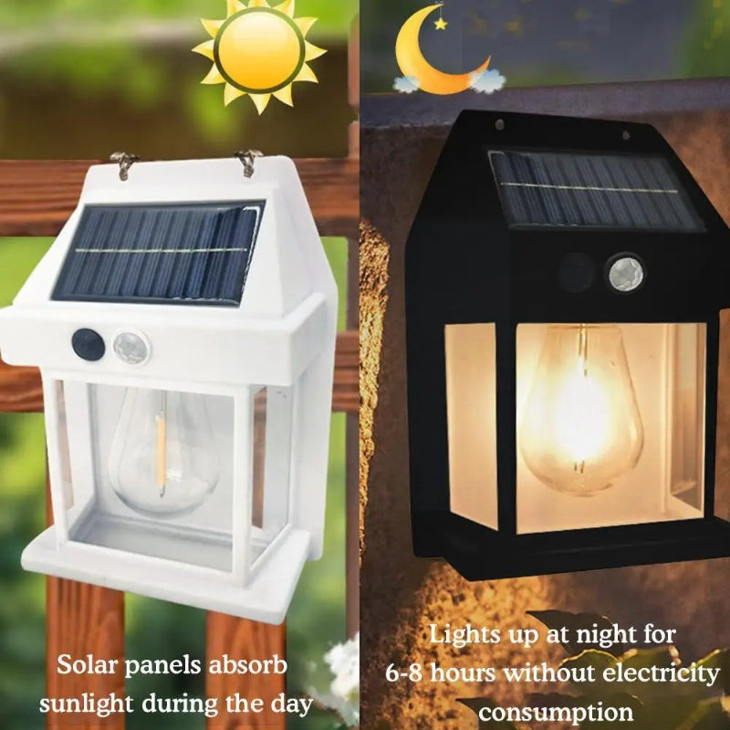 BK-888 Mini Waterproof Solar Interaction Wall Lamp With Motion Sensor Security Light, Featuring 3 Lighting Levels